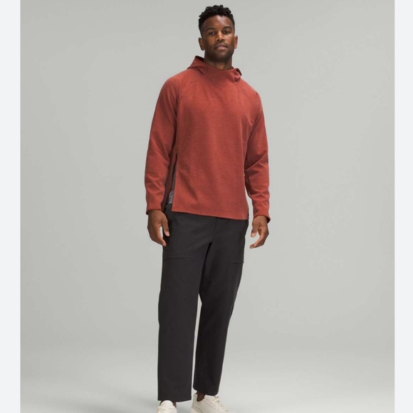 Lululemon GridLiner Fleece Hoodie Heathered Date Brown Medium - Picture 3 of 15